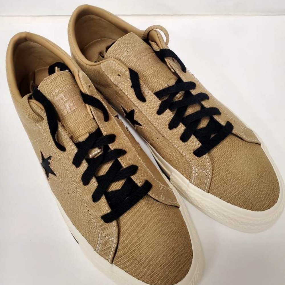 CONVERSE ONE STAR PRO OX, Men's Shoes, Khaki/Egret/Black